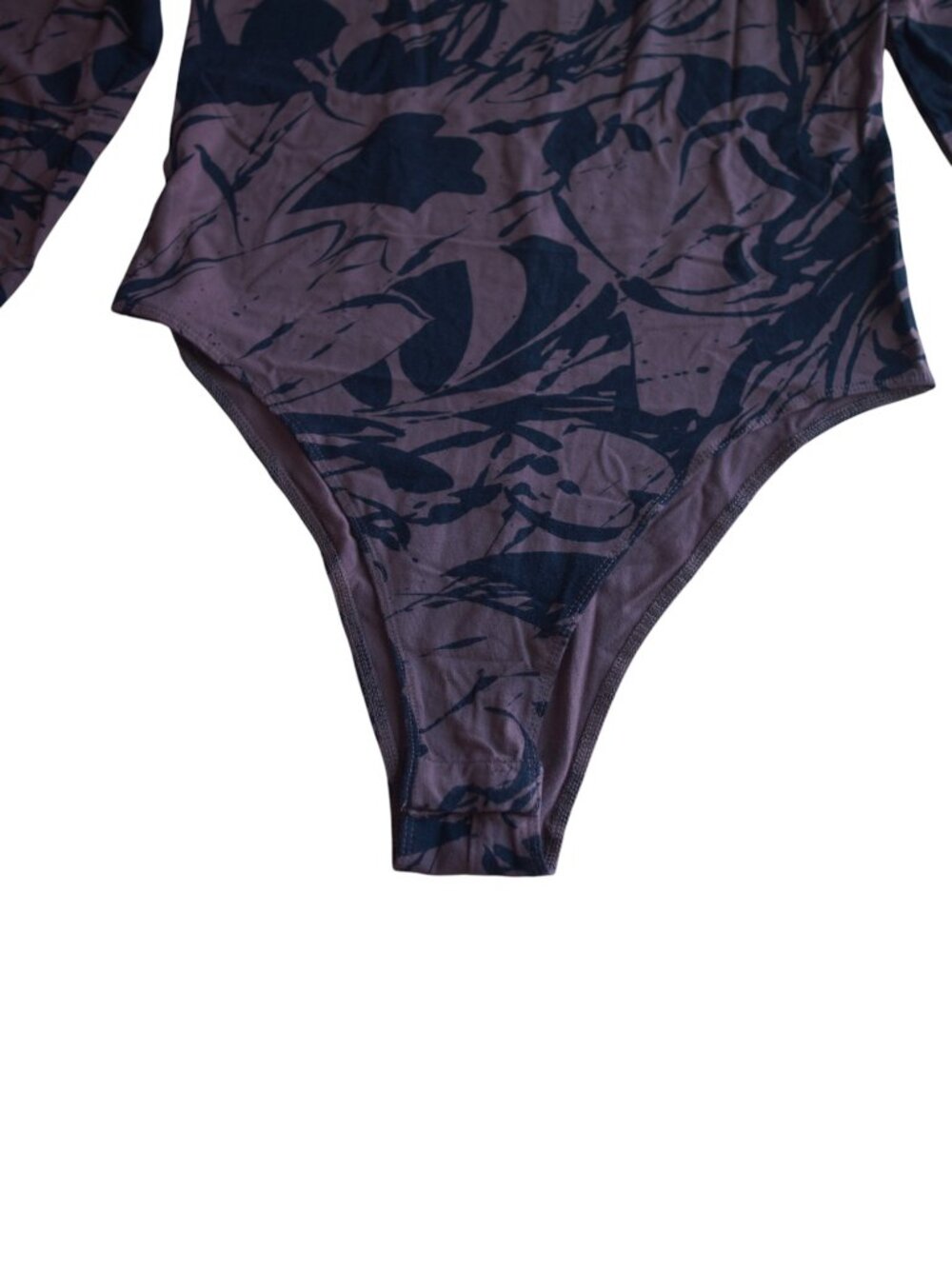 A New Day Brown Black Geo Bodysuit M - Picture 6 of 12